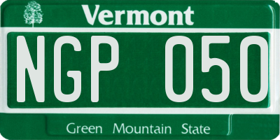 VT license plate NGP050