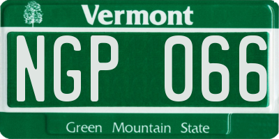 VT license plate NGP066