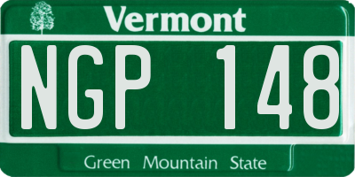 VT license plate NGP148