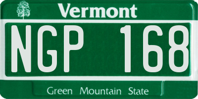 VT license plate NGP168