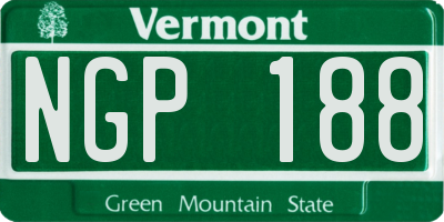 VT license plate NGP188