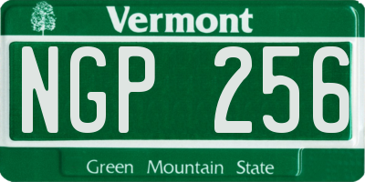 VT license plate NGP256