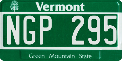 VT license plate NGP295