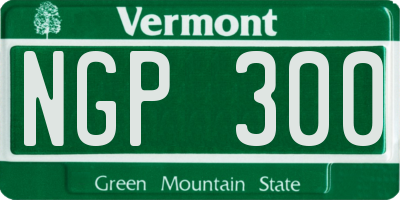 VT license plate NGP300