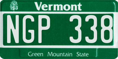 VT license plate NGP338
