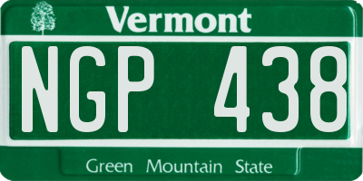 VT license plate NGP438