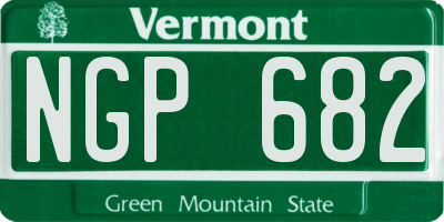 VT license plate NGP682