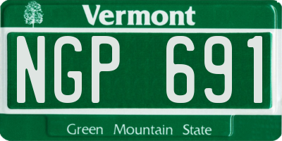 VT license plate NGP691