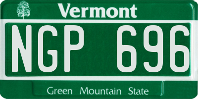 VT license plate NGP696