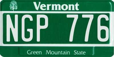 VT license plate NGP776