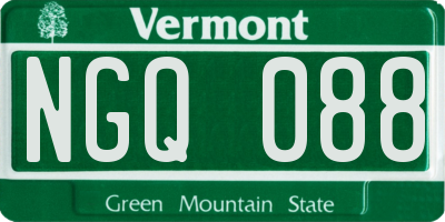 VT license plate NGQ088