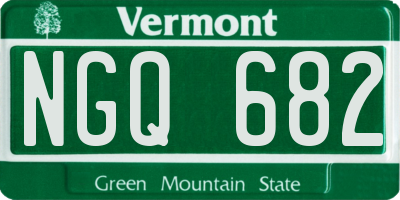 VT license plate NGQ682