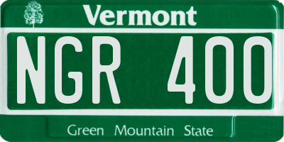 VT license plate NGR400