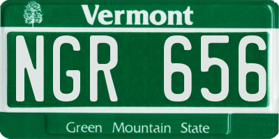 VT license plate NGR656