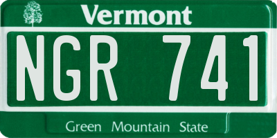 VT license plate NGR741