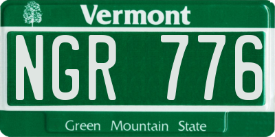 VT license plate NGR776