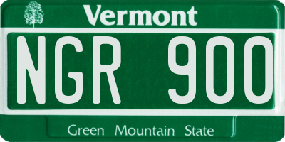 VT license plate NGR900