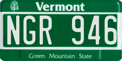 VT license plate NGR946