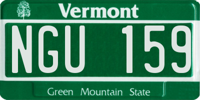 VT license plate NGU159
