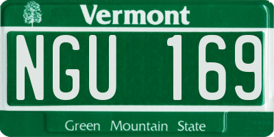 VT license plate NGU169