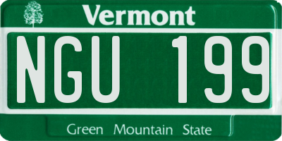 VT license plate NGU199