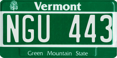 VT license plate NGU443