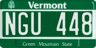 VT license plate NGU448