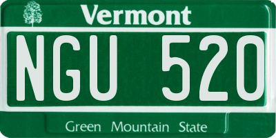 VT license plate NGU520