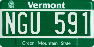 VT license plate NGU591