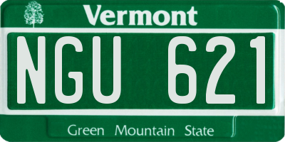 VT license plate NGU621