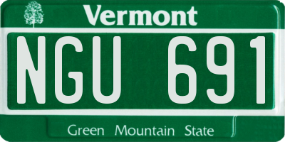 VT license plate NGU691