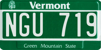 VT license plate NGU719