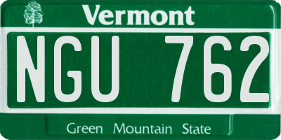 VT license plate NGU762