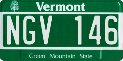 VT license plate NGV146