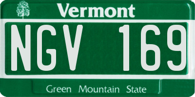 VT license plate NGV169