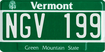 VT license plate NGV199