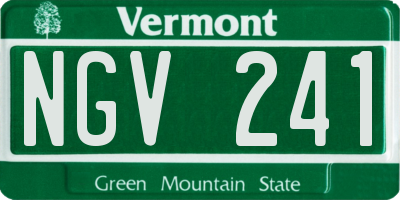 VT license plate NGV241