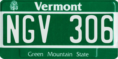 VT license plate NGV306