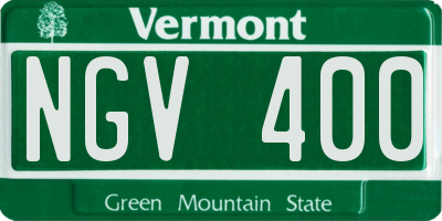 VT license plate NGV400