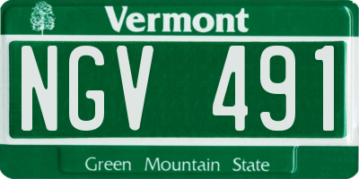 VT license plate NGV491