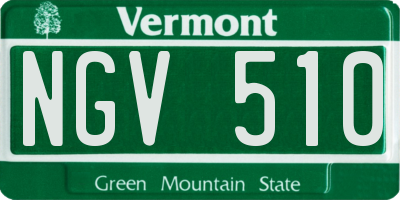 VT license plate NGV510
