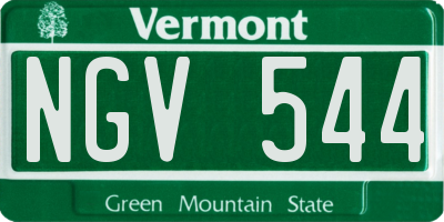 VT license plate NGV544