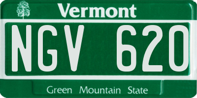 VT license plate NGV620