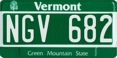 VT license plate NGV682