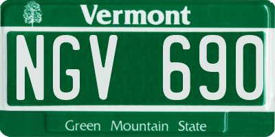 VT license plate NGV690