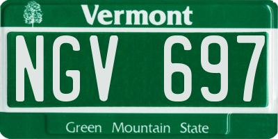 VT license plate NGV697