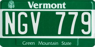 VT license plate NGV779