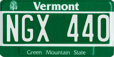 VT license plate NGX440