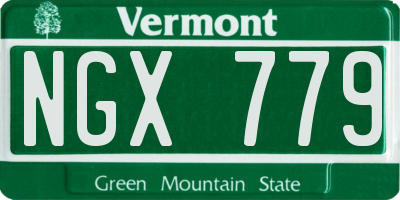 VT license plate NGX779