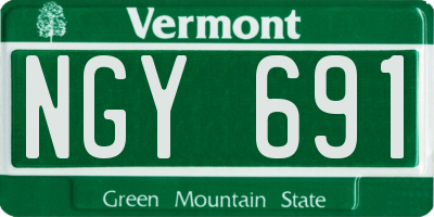 VT license plate NGY691